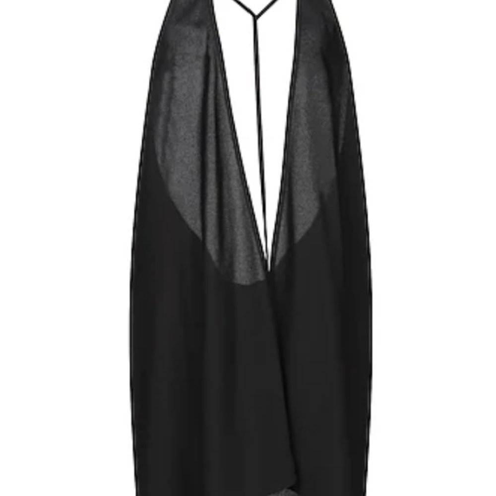 rick owens mesh panel tunic